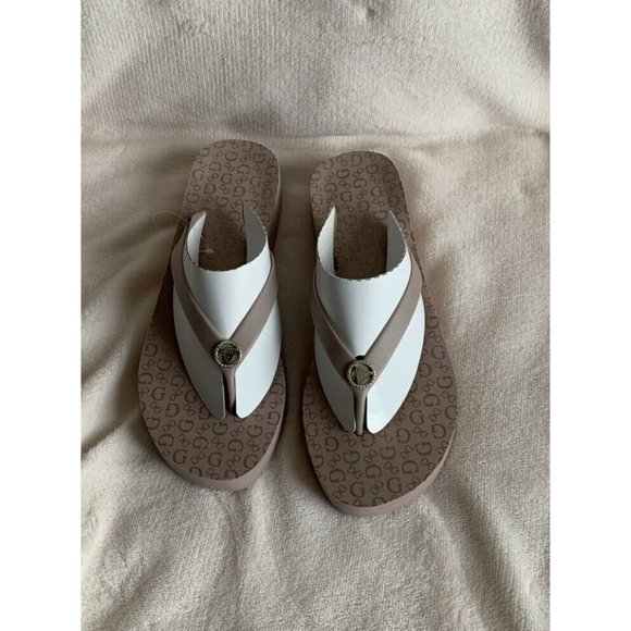 🌹Women’s sandals size 10 Guess Talar-C Eva Flip Flop Wedge Sandal Light Pink - Picture 5 of 12